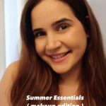 Shivshakti Sachdev Instagram - Summer Essentials Makeup Edition Facial Mist @iriscosmetics__ Skin tint @hudabeauty Bronzer @rimmellondonindia Blush @nudestix Lip balm @nykaabeauty #beauty #makeupartist #love #blessed #summer #recommended #best #try