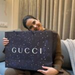 Shivshakti Sachdev Instagram - Unboxing my Dream Bag Gucci Marmont MINI 🧿 #reels #gucci #guccihandbag #lovebag #grateful