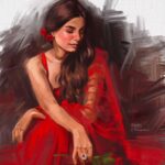 Shreya Dhanwanthary Instagram – The गुलाब 🌹
from Guns & Gulaabs 
Stunning @shreyadhan13 🤩

#gunsandgulaabsonnetflix 
@rajanddk
@netflix_in 
.
.
.
.
.
.
#shreyadhanwanthary #netflixindia #indianactress #redsaree #indianmodels #indianartists #sareelove #digitalportraitpainting #figurepainting #figuredrawing Gulabganj