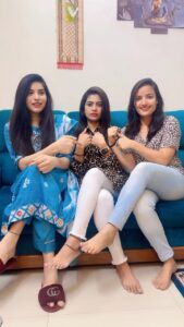 Siri Hanumanth Instagram - #bestfriendsforever 
.
.
@kajalrj @priyankasingh.official_
