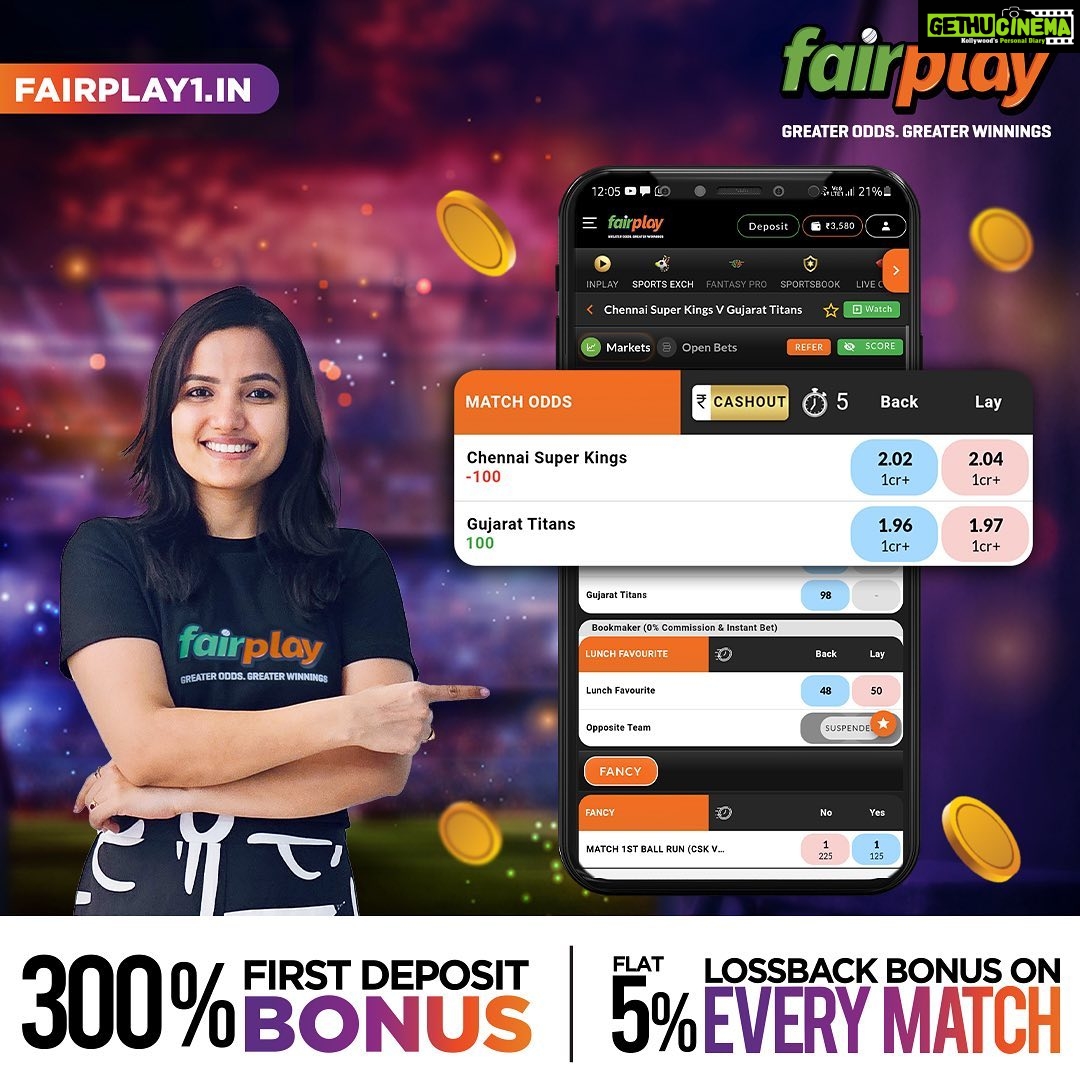 Siri Hanumanth Instagram - Use Affiliate Code SIRI300 to get a 300% first and 50% second deposit bonus. It's the Finalllll, and Mahi's men are up against Hardik's heroes, eyeing that coveted trophy π. Start with as low as 100 rupees on Fantasy Pro and get the chance to win 100x profit π΅ π΅ . Also, withdraw your earnings 24x7 π€π€. Visit the link to place your bets now! Register today, win everyday π #IPL2023withFairPlay #IPL2023 #IPL #IPLfinal #CSKvsGT #Cricket #T20 #T20cricket #FairPlay #Cricketbetting #Betting #Cricketlovers #Betandwin #IPL2023Live #IPL2023Season #IPL2023Matches #CricketBettingTips #CricketBetWinRepeat #BetOnCricket #Bettingtips #cricketlivebetting #cricketbettingonline #onlinecricketbetting . . @fairplay_india #AD