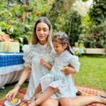 Smriti Khanna Instagram - Having a ‘Mini Me’ is all fun and games until she starts acting JUST LIKE YOU! 🤪 Thank you @jasmineandalaia for these beautiful outfits 🤍