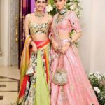 Smriti Khanna Instagram - Some favourites from the wedding day My outfit @houseofneetalulla Makeup @raveen_anand Anayka’s outfit @the.adorbss Gautam’s outfit @abujanisandeepkhosla Decor @eventfullyyoursdesign The Leela Palace New Delhi