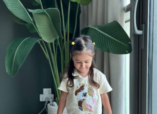 Smriti Khanna Instagram - Let's go in the new season with @hm @hmkids #HMKids Little miss Photographer at work 📸 Dubai, United Arab Emirates