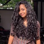 Sneha Babu Instagram - From hating my curls to loving it.😇 Thank you @sugarboo_curls 💖 #curls #curlroutine #sugarboocurls