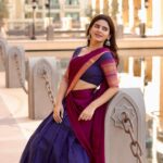 Soundariya Nanjundan Instagram - My stomach demands a five-course meal after an epic session of stomach breathing for that perfect pose🤭 💜 📸 - @bhoopalm_official Half saree- @ivalinmabia 💜 💜 💜 💜 💜 #soundariyananjundan #saree #sareelove #fashion #instagram #lifestyle #instagood #sareesofinstagram #ethnicwear #sareefashion #indianwear #dubai #southindian #indianfashion #traditional #sareecollection #india #sareestyle #soundarya #instadaily #outfit #photography #photo #travel #followforfollowback #likesforlike #ootd #photoshoot #dubai #thepalacedowntowndubai #destination The Palace Downtown