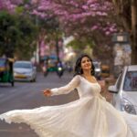 Soundariya Nanjundan Instagram - When you find the perfect backdrop for your white dress, you just have to stop and take a picture🤍🌸 🌸 🌸 🎥 - @reflectionofmymemories 🫰🏻 Outfit- @mayon_by_subhathracouture Hairdo - @meghna_makeoverartistry 🪷 #stylebyme ✨ 🌸 🌸 🌸 #soundariyananjundan #bangalore #cherryblossom #streetstyle #fashion #style #streetwear #ootd #streetphotography #fashionblogger #photography #streetfashion #street #instagood #fashionstyle #fashionista #instafashion #outfitoftheday #outfit #love #photooftheday #model #lifestyle #like #art #instagram #styleblogger #picoftheday #follow Bangalore, India