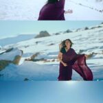 Soundariya Nanjundan Instagram - A surreal moment frozen in time, adorned in a snow-kissed saree." . Bringing the magic of 'Vaan varuvaan' to life in a snow-covered wonderland." #maniratnam @aditiraohydari @arrahman 🎥- @kavinilavan_filmmaker ✂️- @nidhin_prem Styling- @soundariya_nanjundan ❄️ ❄️ ❄️ ❄️ ❄️ #soundariyananjundan #kashmir #gulmarg #saree #instagram #reels #reelsinstagram #trending #india #destination #snow #winter #nature #mountains #photography #travel #mountain #love #naturephotography #winterwonderland #cold #snowday #instagood #adventure #travelphotography #ice #picoftheday #beautiful #sky Kashmir