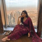 Soundariya Nanjundan Instagram - Taking the saree game to new heights♥️ 🗼 Who needs a superhero cape when you have a saree and the tallest building in the world?😂 🗼 📸- @bhoopalm_official Styledbyme ✨ 🗼 🗼 🗼 🗼 #soundariyananjundan #burjkhalifa #dubai #uae #dubaimall #dubailife #mydubai #travelphotography #model #abudhabi #dubaifashion #emirates #jumeirah #visitdubai #chennai #dubai🇦🇪 #photography #travel #dubailifestyle #palmjumeirah #saree #blogger #fashion #dubailuxury #dubailife #dubaistyle #burjkhalifadubai #travelblogger #love #instagood #fashionmodel At the Top, Burj Khalifa