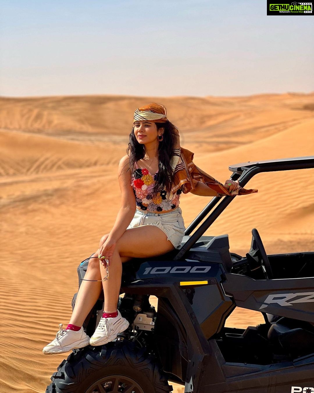Soundariya Nanjundan Instagram - Jeeping it real in the dunes π πͺ Jeep + sand dunes = pure off-roading bliss ποΈ πͺ πΈ- @bhoopalm_official #dubaidesert #dune #jeep styledbyme β¨ ποΈ ποΈ ποΈ ποΈ ποΈ #soundariyananjundan #desert #travel #nature #photography #desertlife #travelphotography #adventure #love #sunset #dubai #photooftheday #instagood #sahara #instagram #travelgram #sand #explore #uae #naturephotography #instagood #mountains #instalike #desertvibes #fashion #fashionblogger #photooftheday #photography #instagood #instalike #likesforlike #followforfollowback Dubai Desert Safari