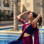 Soundariya Nanjundan Instagram - இனிய தமிழ் புத்தாண்டு நல்வாழ்த்துக்கள்🌸 I may not still be in Dubai, but my memories of it are as fresh as this photo 😜 🌸 #happytamilnewyear 📸- @bhoopalm_official Outfit- @ivalinmabia styledbyme ⚡️ 🌸 🌸 🌸 #soundariyananjundan ✨ #burjkhalifa #dubai #uae #dubaimall #dubailife #indiangirl #chennai #instagram #instagood #dubaifashion #photography #hindu #visitdubai #downtowndubai #travel #dubailifestyle #indianwear #halfsaree #india #fashionblogger #model #dubaistyle #burjkhalifadubai #tamilnadu #outfit #love #likesforlike #like Palace Downtown