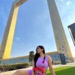 Soundariya Nanjundan Instagram - Finding the perfect angle in the Dubai Frame 🖼️ 💜 The ultimate backdrop for a picture-perfect moment @dubaiframe 📸- @bhoopalm_official Outfit- @hm 💼- @guess #styledbyme 💜 💜 💜 💜 💜 💜 #soundariyananjundan #dubaiframe #dubai #uae #dubailife #love #fashion #instagram #instagood #india #travel #photography #dubaifashion #dubailifestyle #uae🇦🇪 #kannadiga #chennai #outfit #followforfollowback #likesforlike #instalike #travelphotography #destination #purple #ootd #photography #fashionblogger #blogger #influencer #model Dubai Frame برواز دبي
