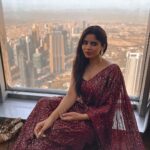 Soundariya Nanjundan Instagram - Taking the saree game to new heights♥️ 🗼 Who needs a superhero cape when you have a saree and the tallest building in the world?😂 🗼 📸- @bhoopalm_official Styledbyme ✨ 🗼 🗼 🗼 🗼 #soundariyananjundan #burjkhalifa #dubai #uae #dubaimall #dubailife #mydubai #travelphotography #model #abudhabi #dubaifashion #emirates #jumeirah #visitdubai #chennai #dubai🇦🇪 #photography #travel #dubailifestyle #palmjumeirah #saree #blogger #fashion #dubailuxury #dubailife #dubaistyle #burjkhalifadubai #travelblogger #love #instagood #fashionmodel At the Top, Burj Khalifa