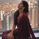 Soundariya Nanjundan Instagram - Taking the saree game to new heights♥️ 🗼 Who needs a superhero cape when you have a saree and the tallest building in the world?😂 🗼 📸- @bhoopalm_official Styledbyme ✨ 🗼 🗼 🗼 🗼 #soundariyananjundan #burjkhalifa #dubai #uae #dubaimall #dubailife #mydubai #travelphotography #model #abudhabi #dubaifashion #emirates #jumeirah #visitdubai #chennai #dubai🇦🇪 #photography #travel #dubailifestyle #palmjumeirah #saree #blogger #fashion #dubailuxury #dubailife #dubaistyle #burjkhalifadubai #travelblogger #love #instagood #fashionmodel At the Top, Burj Khalifa