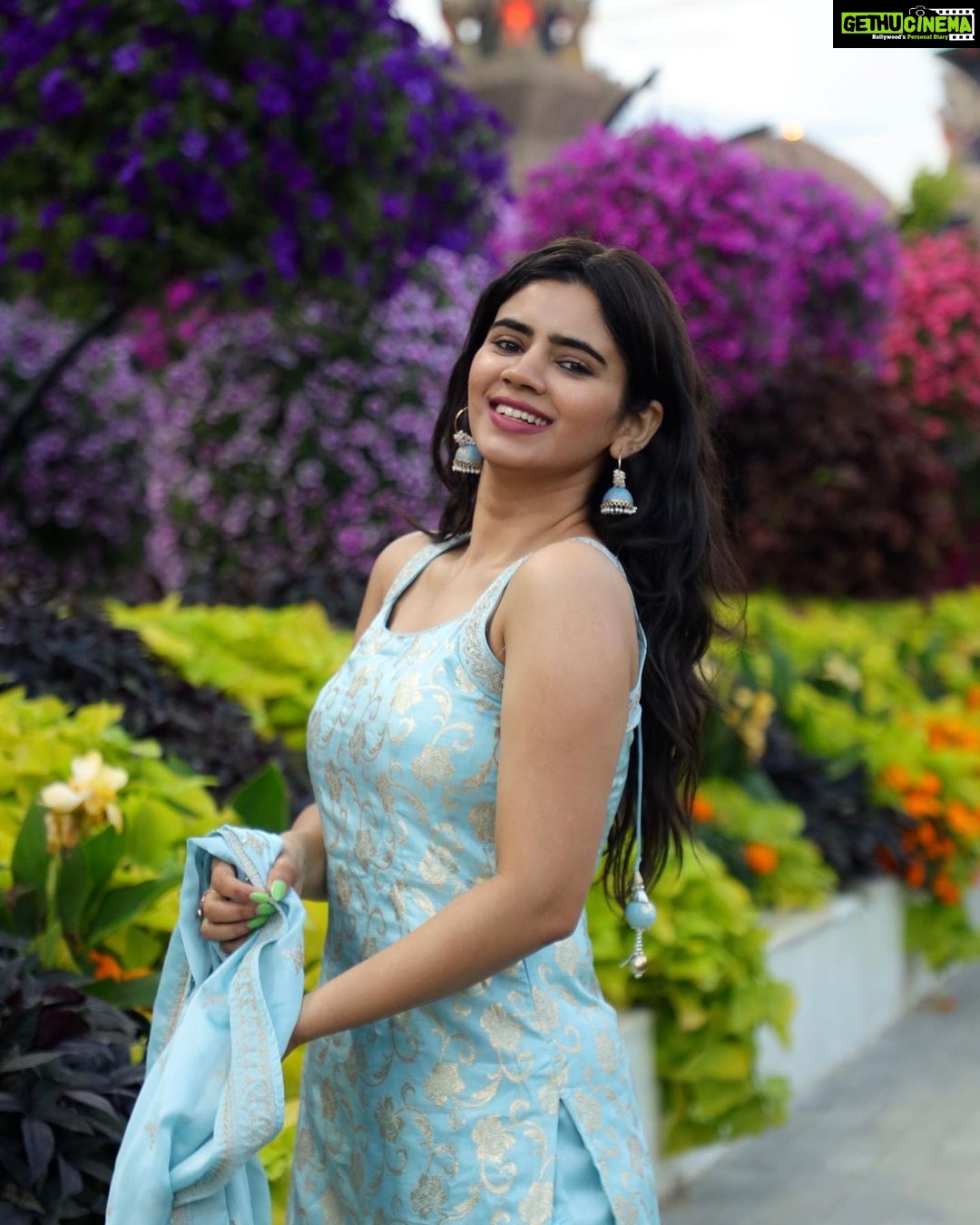 Soundariya Nanjundan Instagram - Surrounded by nature's beauty. 🌻 This garden is proof that flowers can heal the soul @dubaimiraclegarden 🪷 📸- @bhoopalm_official Outfit- @kiarainchennai 🌻 🌻 🌻 🌻 🌻 #soundariyananjundan #dubai #uae #mydubai #dubailife #abudhabi #love #dxb #fashion #usa #sharjah #kuwait #instagram #qatar #dubaimall #instagood #india #travel #photography #luxury #dubaifashion #emirates #dubaimarina #burjkhalifa #saudiarabia #paris #bahrain #dubailifestyle #oman #ajman Dubai Miracle Garden