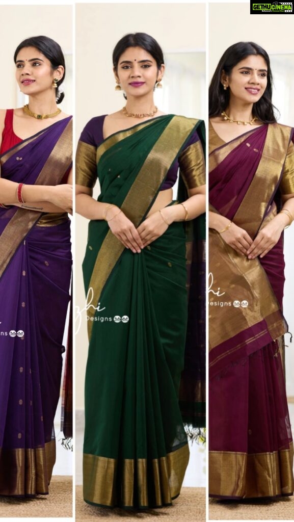 Soundariya Nanjundan Instagram - Happy to Launch New Maheswari silk cottons sarees! Please DM for more details Shop @ www.thenmozhidesigns.com Photography @iamvigneshjayakumar Model @soundariya_nanjundan Makeup @priyaprabu_artistry Jewel @rimliboutique #sareeinspiration #sareelove #handloomsarees #sareedraping #indianfashion #sareelove #iwearhandloom #sareelover #sari #saree #indianethnicwear #silk #silksaree #sareefashion