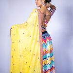 Sreejita De Instagram - 🌟 Weaving a colorful tapestry of tradition, fashion, and grace. 🌈✨ 🎬Shot & Edited by @ashmaneditors Wearing: @pariscreation7 #sreejitade #traditional #indianoutfit #photoshoot #style #viral #explorepage #trending