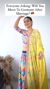 Sreejita De Instagram - No Way🙅🏻‍♀️🥰 🎬Shot & Edited by @ashmaneditors Wearing: @pariscreation7 #sreejitade #germany #India #bridetobe #weddingingermany #viral #trendingreel #reelkarofeelkaro #explorepage #trending