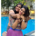 Srinisha Jayaseelan Instagram - Happy birthday my Blessing 💜❤️🧿 God bles you thangam ❤️ Loveeee you so much 😘💜❤️ @madhujoshika_jayaseelan 🧿💜❤️