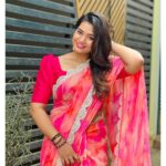 Srinisha Jayaseelan Instagram - Be it summer or winter, a saree is for all seasons.💜❤️😍 Saree from the brand new @house_of_haadiya 😍💜❤️ So happy to have launch our new brand for all the saree lovers! Go grab your soon!! Can’t wait to show you all more😍💜❤️ 📸: @snaps_by_madhu ❤️💜