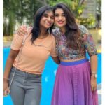 Srinisha Jayaseelan Instagram - Happy birthday my Blessing 💜❤️🧿 God bles you thangam ❤️ Loveeee you so much 😘💜❤️ @madhujoshika_jayaseelan 🧿💜❤️