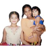 Srinisha Jayaseelan Instagram - Happy birthday my Blessing 💜❤️🧿 God bles you thangam ❤️ Loveeee you so much 😘💜❤️ @madhujoshika_jayaseelan 🧿💜❤️