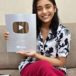 Sumbul Touqeer Khan Instagram - Here's your token of love "Silver Play Button". Thank you for all the love and support. I feel so blessed to have you all as part of this journey 🤍 Youtube link in bio.