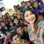 Sunita Gogoi Instagram - Unboxing Golden Button from Youtube was great but dis kids made my Day more n more special by der unconditional Love ❤️.Greatfull i could share my happiness along with dis bunch of real Vibes. #omnamahshivaya #kidshome #goodlife