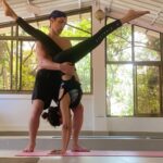Tina Datta Instagram - From only liking to now totally loving it, my dearest @aashkagoradia and @ibrentgoble Jiju made me adore the art of yoga. Inspiring me daily and making me challenge myself to understand my true strength; Aashu and Brentaa jiju have been the best yoga mentors that anyone could ever ask for… Happy Yoga Day @ibrentgoble Jiju, could never find a better teacher than you. Also, wishing each one of you a very Happy Yoga Day!! Let your inner yogi/yogini bring the best out of you… #PhotoDump . . . #EklaChaloRe #WarriorPrincess #yogaday #happyyogaday #happyinternationalyogaday #yoga #yogini #instagood #instadaily #tinadatta Peace of Blue Yoga