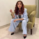 Tina Datta Instagram - This girl loves her work, maybe living in suitcases in and out of cities but love working around the clock, let’s keep it coming! #HappiestWhenImWorking . . . #EklaChaloRe #WarriorPrincess #TinaKaStyle #workmode #eventdiaries #lookbook #stylefile #tinadatta
