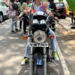 Varalaxmi Sarathkumar Instagram - It’s never too late..!! #mondaymotivation So as a kid and teenagers we were never allowed to ride bikes..and for some reason I had a mental block against riding a bike.. but I decided it time to get over that fear and JUST DO IT.. So the last week has been about me trying to start from step 1 #cycle #scooty #bullet I was a little worried but it’s all about overcoming your fear and just going for it..it’s never too late to do anything in your life and don’t let anyone tell you otherwise.. Thanks to @royalenfield @enfieldriders for teaching me how to ride.. it was more inspiring to see a group of amazing ladies all wanting to overcome their fear and achieve something that they were told they couldn’t do.. we learnt, we fell, we over came our fear, We Rode..!! What’s important is not that we fell but that we learnt how to get up and move forward..!! more power to you women..!!! Thank u to my partner in crime @jayalakshmisundaresan WE DID IT.!!! Have a fantastic week ahead..!!😘😘😘😘 #believe #justdoit #mindovermatter #monday #mondaymood #nevergiveup #nevertoolate #reelsvideo #reelsinstagram #trendingreels #trending #instagram #motorcycle #bikeride #enfield #bikelife #bike Chennai, India