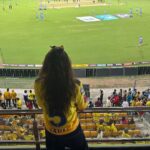 Varalaxmi Sarathkumar Instagram - #csk 💛💛💛💛💛💛💛 Whatteee game..whatte night.. whaattee win.. #csk is an emotion.. That's all I can say..if u r a #cskfan and @mahi7781 #dhoni fan, you know exactly what I'm talking about.. Words can't explain our feelings whn we see #thaladhoni walk out..all he has to do is breath and we go crazyyyy..we loveeee you... #whistlepodu #anbuden #yellowed Once a #csk fan always a #cskfan #forever..our boys were amazing.. Was so amazing meeting my fellow #cskfans and watching this awesom game with them..so much love for me..feel so much gratitude n feel blessed.. Thank you @chennaiipl for my awesom custom made players jersey...loveeeee it.. ❤️❤️❤️ Thank you #Louis.. Thank you @musicthaman for the awesommmmm seatsss...I missed you.. My partners in crime always @navin_balachandran n @khaliqak what will I do without u..hehhe.. #csk #cskfans #dhonifan #match #tataipl #chepauk #yellowlove #yellowfans #chennaisuperkings #trending #reels #instagram #love #fans Chepauk Stadium