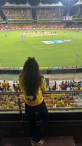 Varalaxmi Sarathkumar Instagram - #csk 💛💛💛💛💛💛💛
Whatteee game..whatte night.. whaattee win..
#csk is an emotion..
That's all I can say..if u r a #cskfan and @mahi7781 #dhoni fan, you know exactly what I'm talking about..

Words can't explain our feelings whn we see #thaladhoni walk out..all he has to do is breath and we go crazyyyy..we loveeee you...
#whistlepodu #anbuden #yellowed

Once a #csk fan always a #cskfan #forever..our boys were amazing..

Was so amazing meeting my fellow #cskfans and watching this awesom game with them..so much love for me..feel so much gratitude n feel blessed..

Thank you @chennaiipl for my awesom custom made players jersey...loveeeee it.. ❤️❤️❤️ Thank you #Louis.. 

Thank you @musicthaman for the awesommmmm seatsss...I missed you.. 

My partners in crime always @navin_balachandran n @khaliqak what will I do without u..hehhe..

#csk #cskfans #dhonifan #match #tataipl #chepauk
#yellowlove #yellowfans #chennaisuperkings
#trending #reels #instagram #love #fans