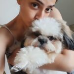Varalaxmi Sarathkumar Instagram - Happiest birthday to the bestest mommy in the whole wide world.. @varusarathkumar I love you...Thank you for all the cuddles and treats... #birthdaygirl #dogstagram #dogsofinsta #dogs #dogmom #lovemymom❤️ #shitzu #birthdaymom #varisu #trending #trendingreels #trendingsongs