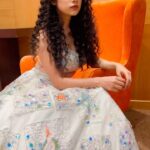 Varsha Bollamma Instagram - Curls and twirls 💃🏻 . Outfit: @shashankchelmilla ♥️ Makeup: @emraanartistry ♥️♥️♥️ Styled by @officalanahita ♥️