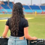 Varsha Bollamma Instagram - Had a great time supporting my favourite team! CCL2023 is an experience of entertainment and sportsmanship. It depicts unity in diversity of our country.