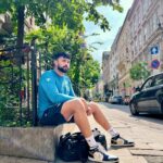 Varun Tej Instagram - Right when the endorphin kicks in! ✌🏽 #postworkout #peace Go Active Budapest