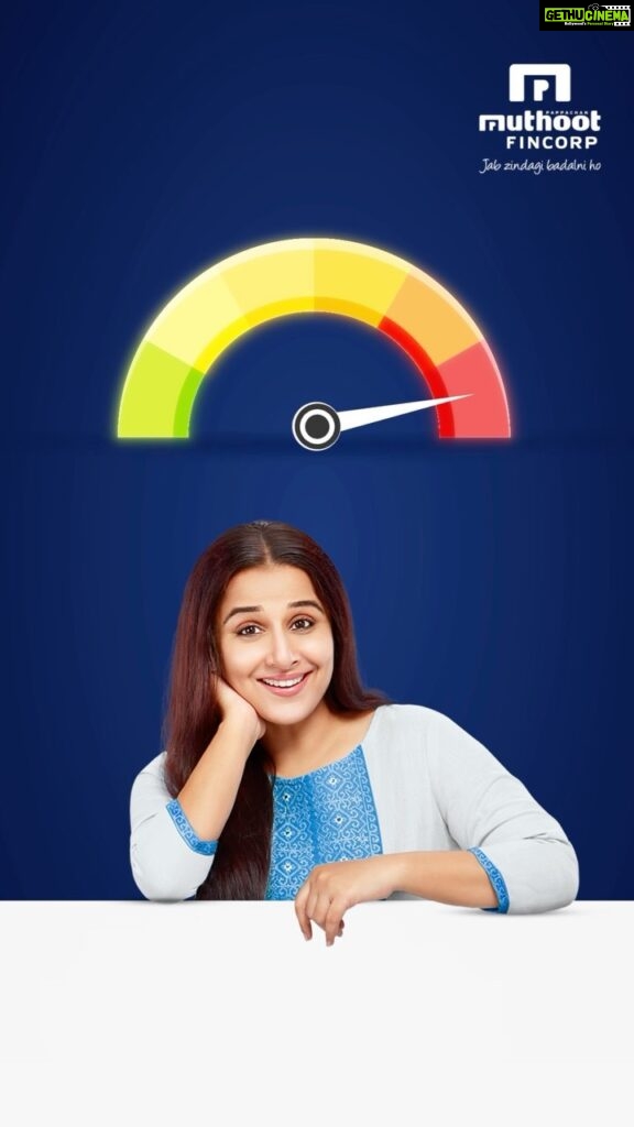 Vidya Balan Instagram - High or Low, with Muthoot FinCorp, fret not about your CIBIL score. Avail a Gold Loan now! To know more visit the website muthootfincorp.com or give a missed call to 80869 80869 #MuthootPappachanGroup #MuthootFinCorp #BlueSoch #Ad