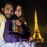 Aadhi Pinisetty Instagram - Its our 100th day baby.....another 25,550 days to gooo😬😛❤ #100DaysOfMarriage Eiffel Tower, Paris, France