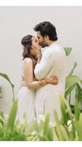 Aadhi Pinisetty Instagram - Almost 3 months as Mr & Mrs already,
Feels like yesterday ♥️

Here is a small glimpse of what our magical day looked like💫

A day we will cherish, forever!
Much love to our families & friends who were a part of our big day & made it special.

Lots more wedding madness coming your way✨

Music by #AchuRajamani 
Mixed & Mastered by Ijaz Ahamed
Singers : @ibrk20.3 @kamalajaofficial
Shot by @theweddingstory_official