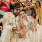 Aadhi Pinisetty Instagram - Almost 3 months as Mr & Mrs already, Feels like yesterday ♥️ Here is a small glimpse of what our magical day looked like💫 A day we will cherish, forever! Much love to our families & friends who were a part of our big day & made it special. Lots more wedding madness coming your way✨ Music by #AchuRajamani Mixed & Mastered by Ijaz Ahamed Singers : @ibrk20.3 @kamalajaofficial Shot by @theweddingstory_official