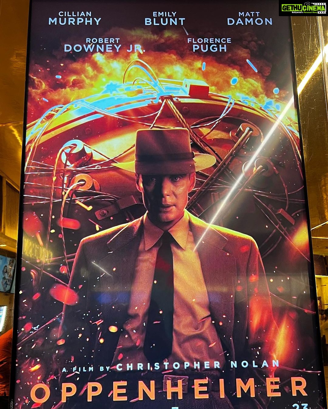 Aahana Kumra Instagram - In a world full of noisy stories, we witnessed an important film last night that changed the course of the history of mankind. Oppenheimer is a rare film. An important film of our times. Christopher Nolan and Cillian Murphy tell us a story of a man disillusioned by his sheer genius. A man who gifted the world destruction and ended up with blood on his hands. It reminded me of the time I visited Hiroshima atomic bombing site in 2016. And saw the destruction with my own eyes. Nolan has yet again slapped us all with a story that makes you question mankind and how we thrive on destruction. It’s our truth. And nothing can change it. Oppenheimer : a must watch. Swipe right ➡️ to see the images of the atomic bombing site in Hiroshima from my archives. Outfit : @khhouseofkhaddar Styling : @juhi.ali Also thanks doston @mumbaigirl14 @stuteeghosh @russelolaff @divyasolgama for waiting patiently with me for three hours before the film actually began and @nikhil_._arora for making it in 20 mins to watch this sheer genius!! Thank you @pvrcinemas_official for the invite! #oppenheimerpremiere #oppenheimer . . . . #christophernolan #cillianmurphy #premier #aboutlastnight #premiernight #aahanakumra PVR Icon, Phoenix Mills, Lower Parel