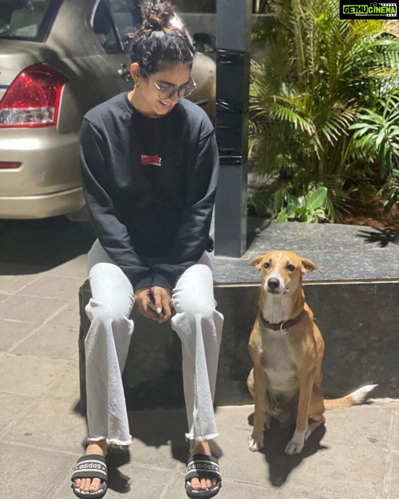 Aakanksha Singh Instagram - From jogging together in 2021 to strolling and chilling together yesterday.. we have come a long way HASMUKH 🤓❤ Love doesn’t need language.. LOVE is the language 🥰 #adoptdontshop #theyarelove #dogsofinstagram