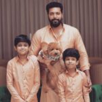 Aarthi Instagram - These fathers… the greatest gift they have ever given their kids: They believed in them 🤍 Happy Fathers Day 🤍 @jayamravi_official @krishnamurthyvijaykumar #editormohan