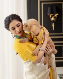 Aarthi Instagram - Our sunshine doesn’t come from the skies, but it comes from the love that’s in your eyes Archer. Happy 2 our baby boy 💛🧿 #archerravi #birthdayboy #poodlesofinstagram #babyboylove #dogsofinstagram #dogmom #ourwholeworld #pawtytime #chroniclesofarcher