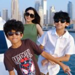 Aarthi Instagram – Where there is family, there is love 🩵💚
And when there is family, there is time for self-love 💚😜🩵
.
.
.
.
.
P.S: My ocean phobia sister refused to leave her spot to click pictures @anushavijaykumar 

#familia #familyvacay #dubai2023 #yachtlife #makingmemories #aaravravi #ayaanravi @krishnamurthyvijaykumar @sujataavijaykumar