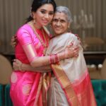 Aarthi Instagram - These two women, one who god blessed me to be my mother and the other who chose to be my mother. Thank you Ma for giving me the best things in life: your love, your care and your incredible cooking 🤍 @sujataavijaykumar Thank you Amma for me giving me the best thing in your life 🤍 #varalakshmimohan