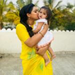 Aashika Padukone Instagram - Happy Birthday my doll 😘♥️ #gayatripapa #birthdaygirl #trinayani #zeetelugu #1stbday #realbirthday