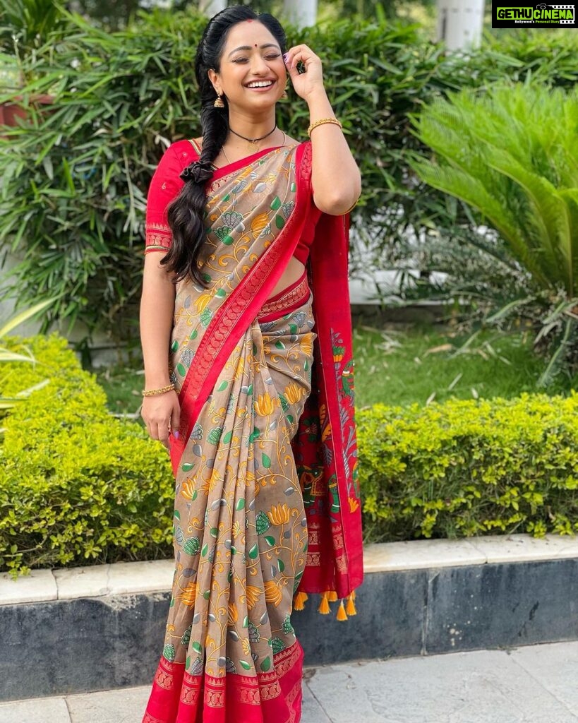 Aashika Padukone Instagram - Beautiful saree by @rithu_fashion_hub ♥️ Hyderabad