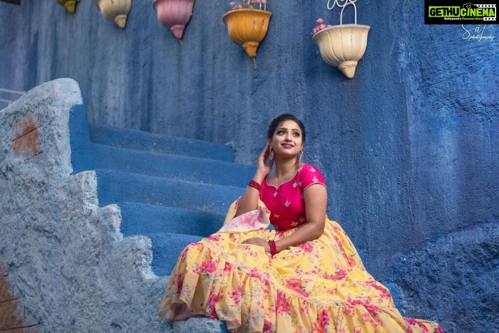 Aashika Padukone Instagram - A palette of vibrant colours, each one telling its own story 💞 PC: @sa7_photography MUA: @brunda_mua Hairby: @hairstyle_sowmya Designer: @lasyareddyarts Location: @studio.romeojuliet